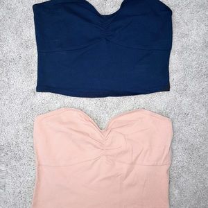 ⭐️Two pack pink and navy crop⭐️
